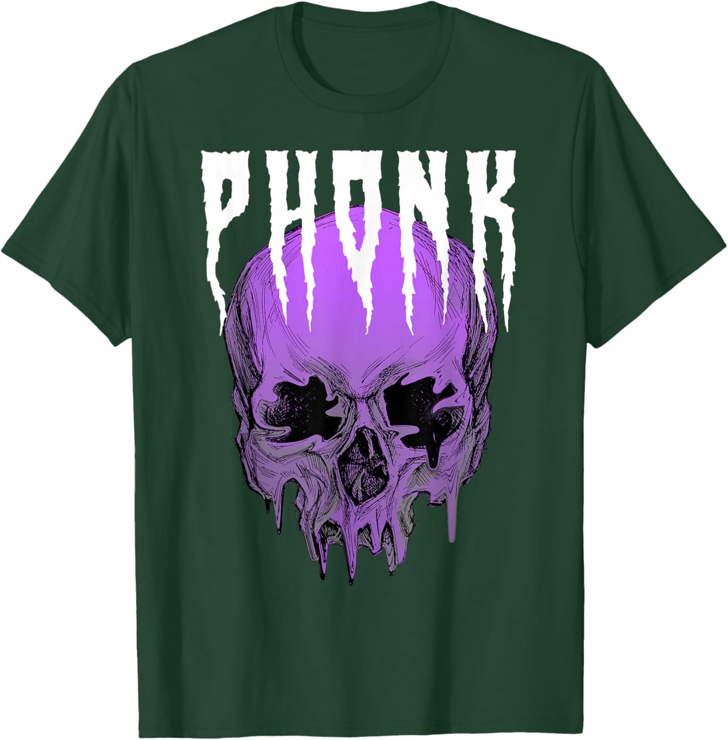 Phonk Skull T-Shirt - T-Shirt | Forest