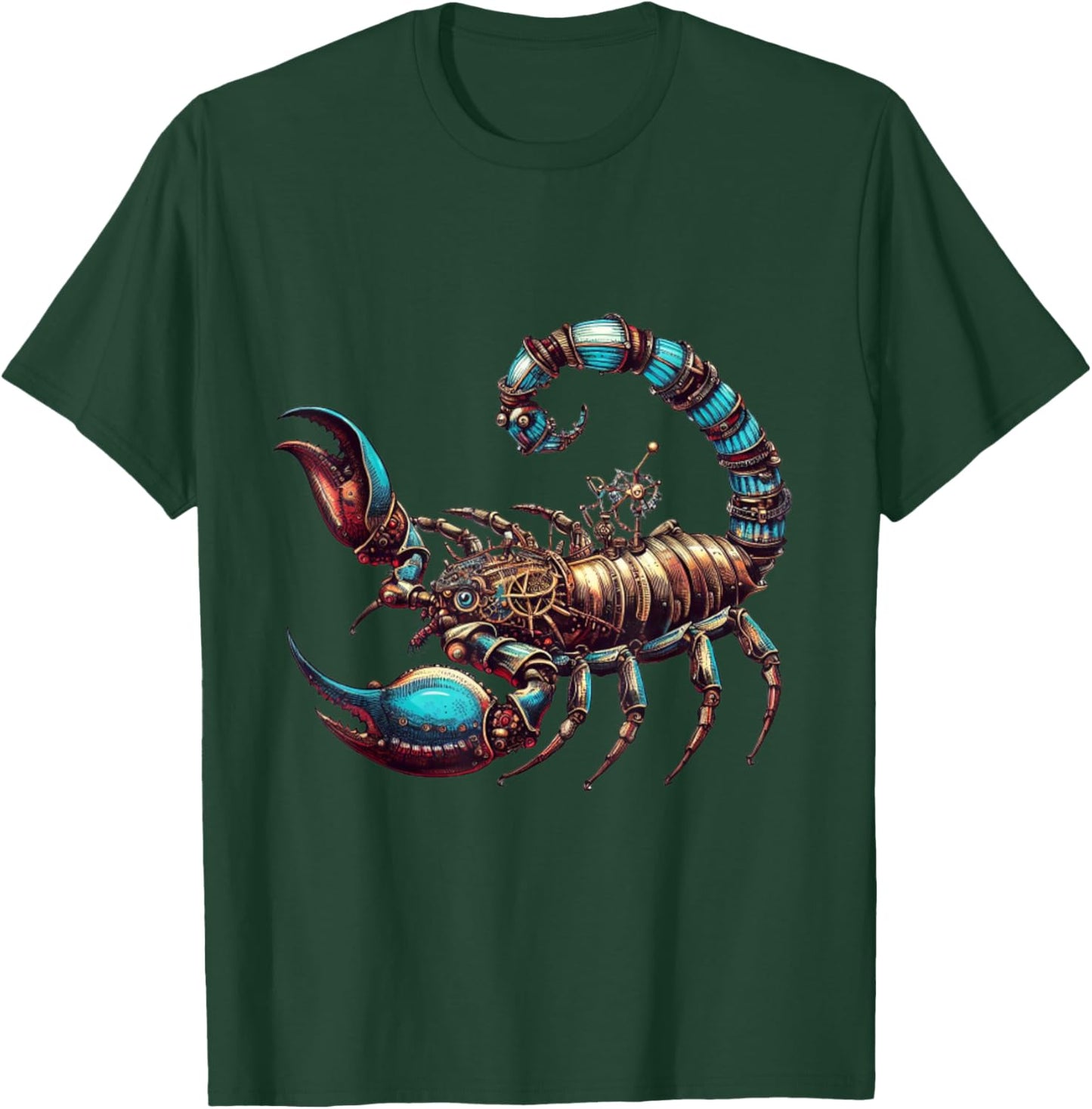 Fierce Steampunk Scorpion T-Shirt - T-Shirt | Forest