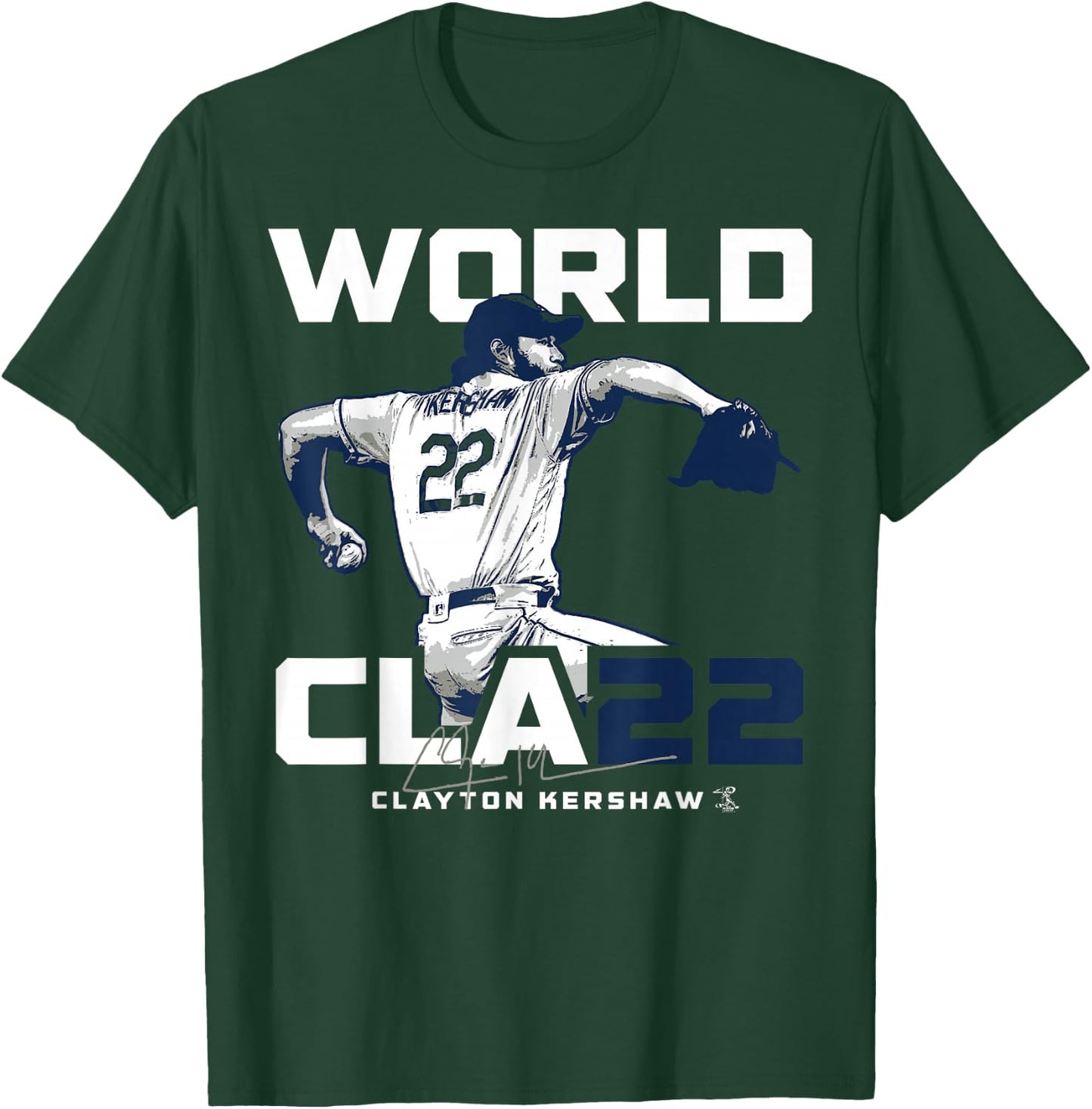 Clayton Kershaw World Cla22 - World Class - Apparel T-Shirt - T-Shirt | Forest
