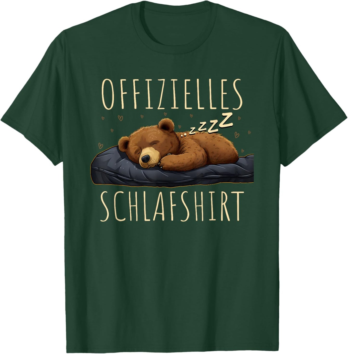 Offizielles Schlafshirt Teddy Herren Damen Pyjama T-Shirt - T-Shirt | Forest