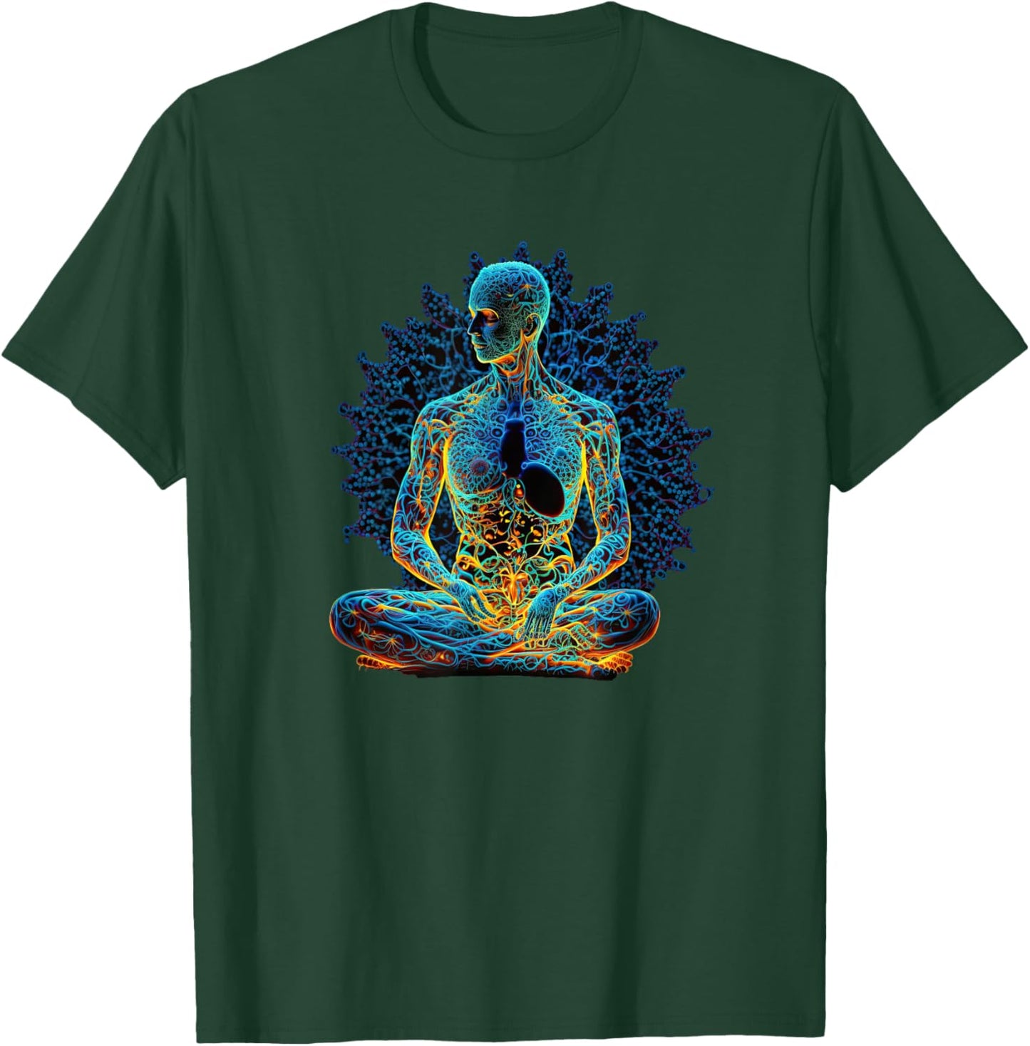 Energy Chakra Yoga Meditation Spiritual T-Shirt - T-Shirt | Forest