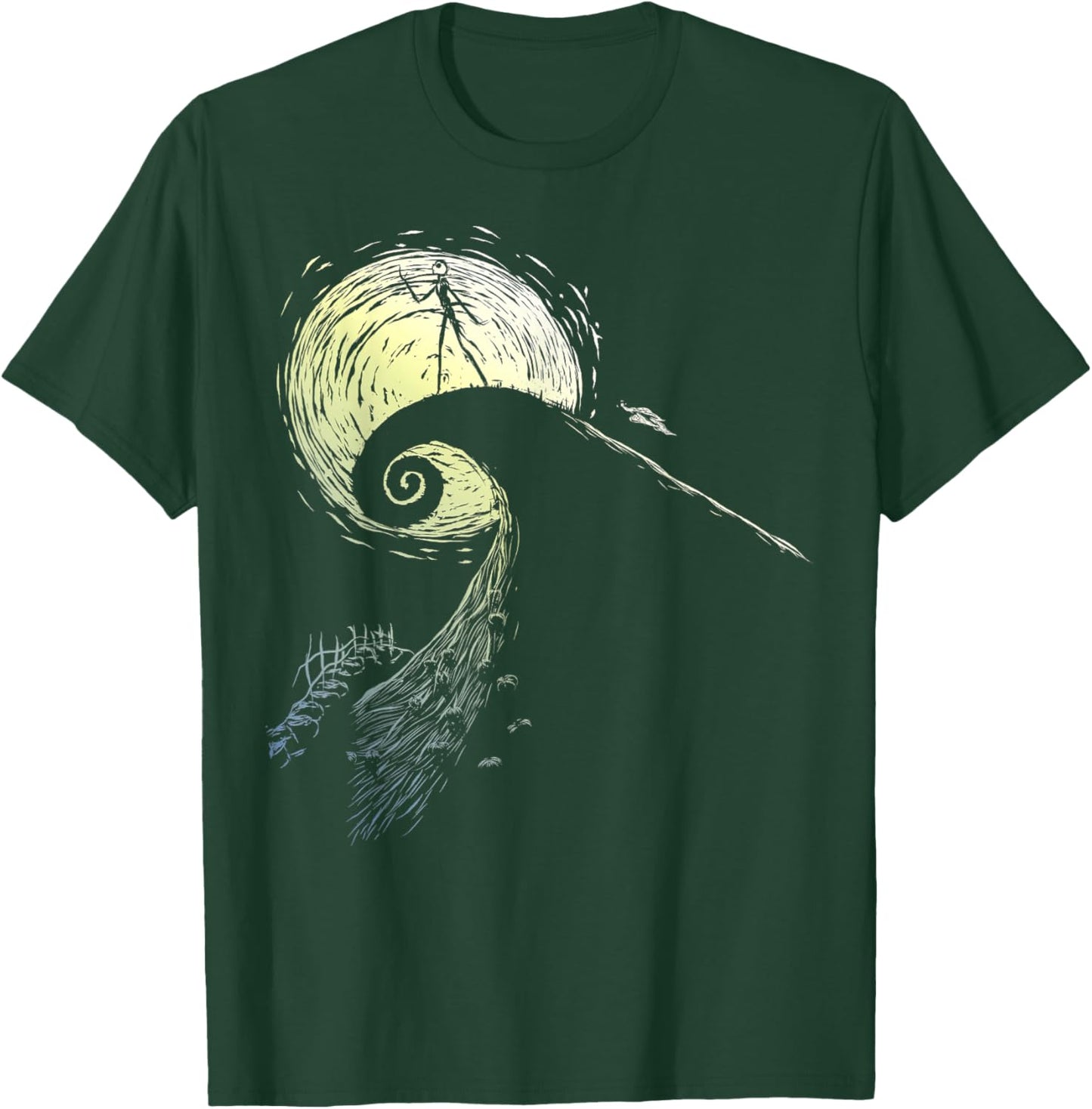 Disney The Nightmare Before Christmas Jack Spiral Hill T-Shirt - T-Shirt | Forest