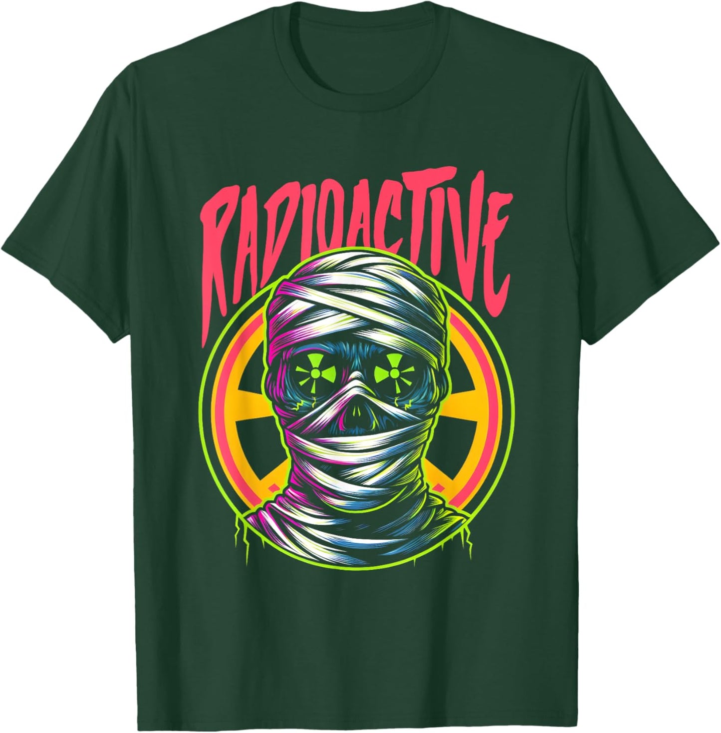Radioactive Mummy - Vintage Spooky Monster Halloween Costume T-Shirt - T-Shirt | Forest