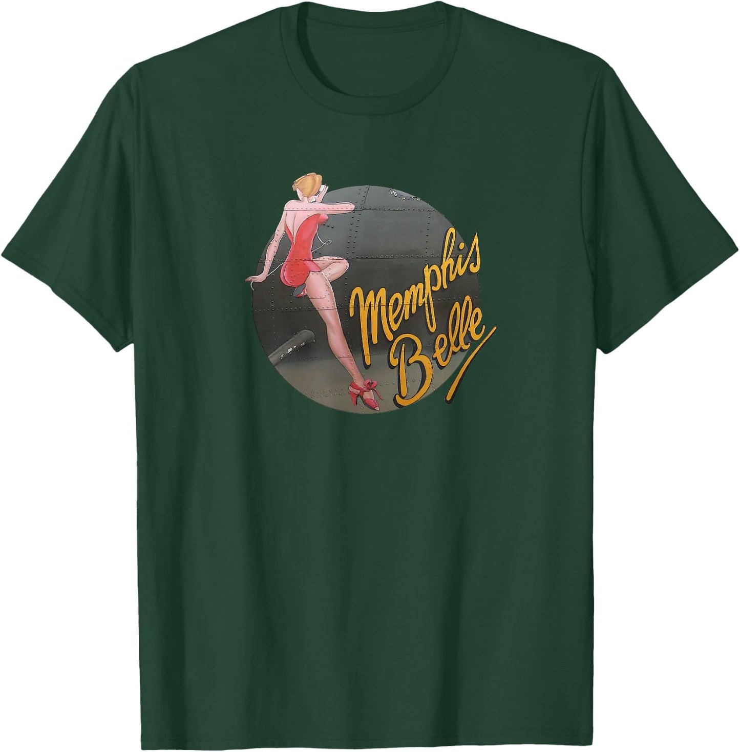 Pin up Girl WWII B-17 Flying Fortress Memphis Belle T-Shirt - T-Shirt | Forest