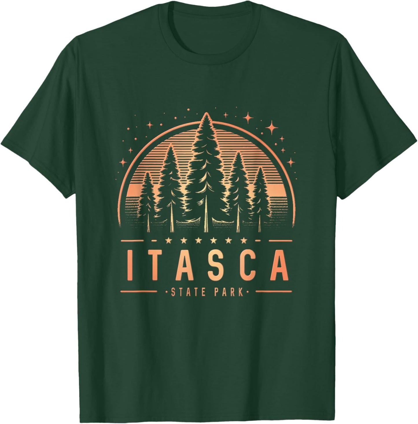 Itasca State Park Minnesota - Itasca State Park MN Trees T-Shirt - T-Shirt | Forest