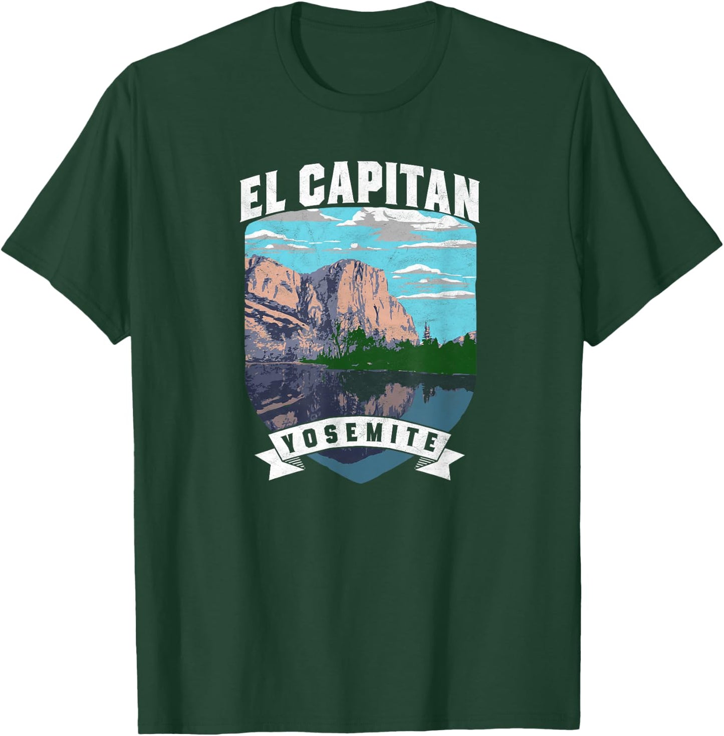 El Capitan Retro Yosemite National Park Vintage Graphic T-Shirt - T-Shirt | Forest
