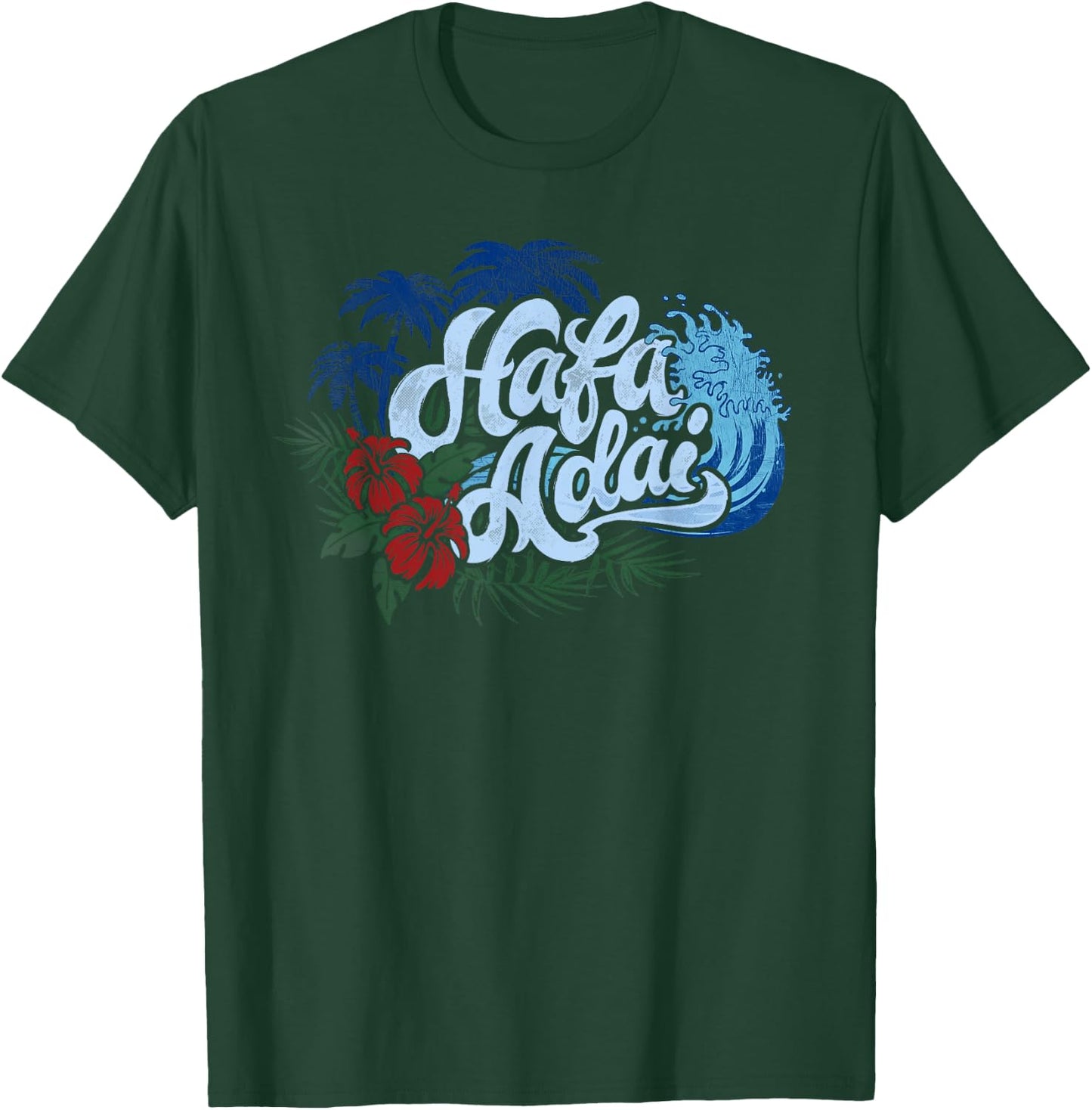 Guam Hafa Adai Chamorro Beach Wave Men Women Kids T-Shirt - T-Shirt | Forest