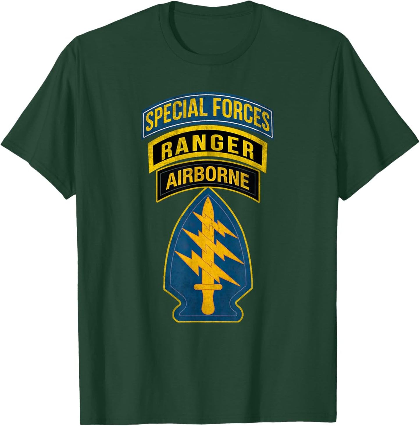 1st Special Forces Command Airborne Ranger Military Veteran T-Shirt - T-Shirt | Forest