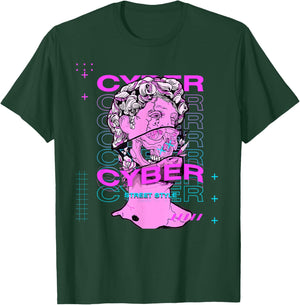 Cyber Street Style Vaporwave EDM Rave Festival T-Shirt - T-Shirt | Forest