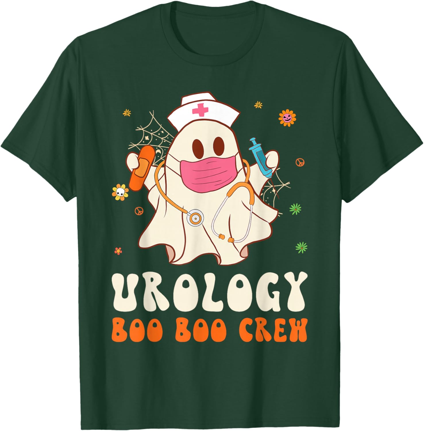 Urology Boo Boo Crew Nurse Funny Halloween Easy Costume T-Shirt - T-Shirt | Forest