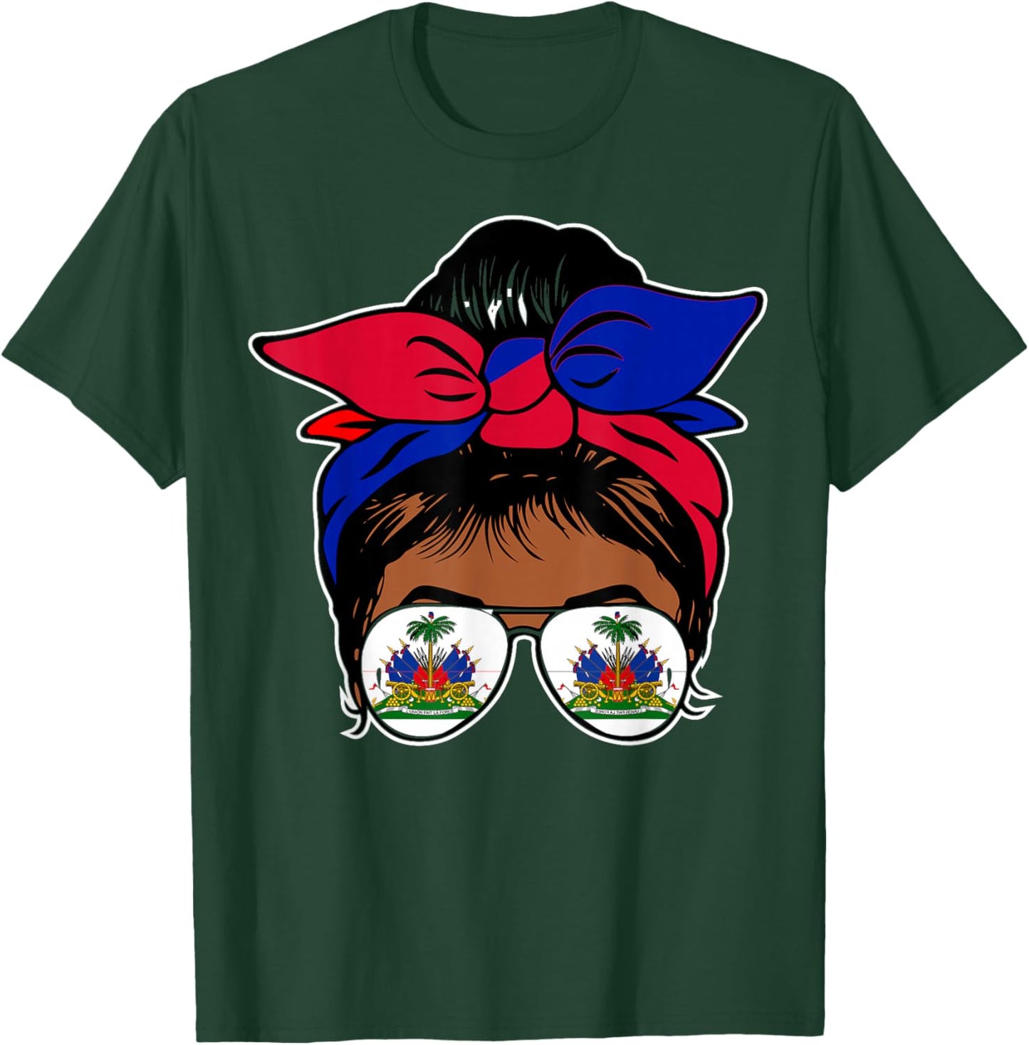 Haitian Queen Haiti Independence flag 1804 women T-Shirt - T-Shirt | Forest