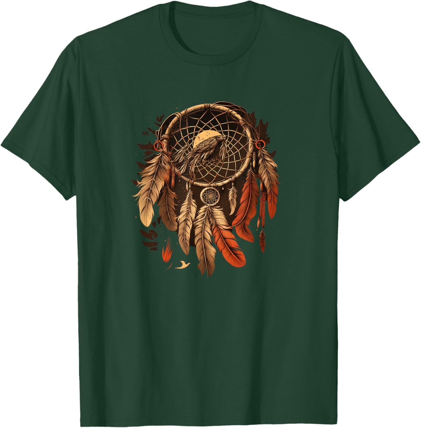 Native American Dreamcatcher Indian Design T-Shirt - T-Shirt | Forest