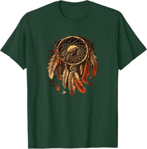 Native American Dreamcatcher Indian Design T-Shirt - T-Shirt | Forest