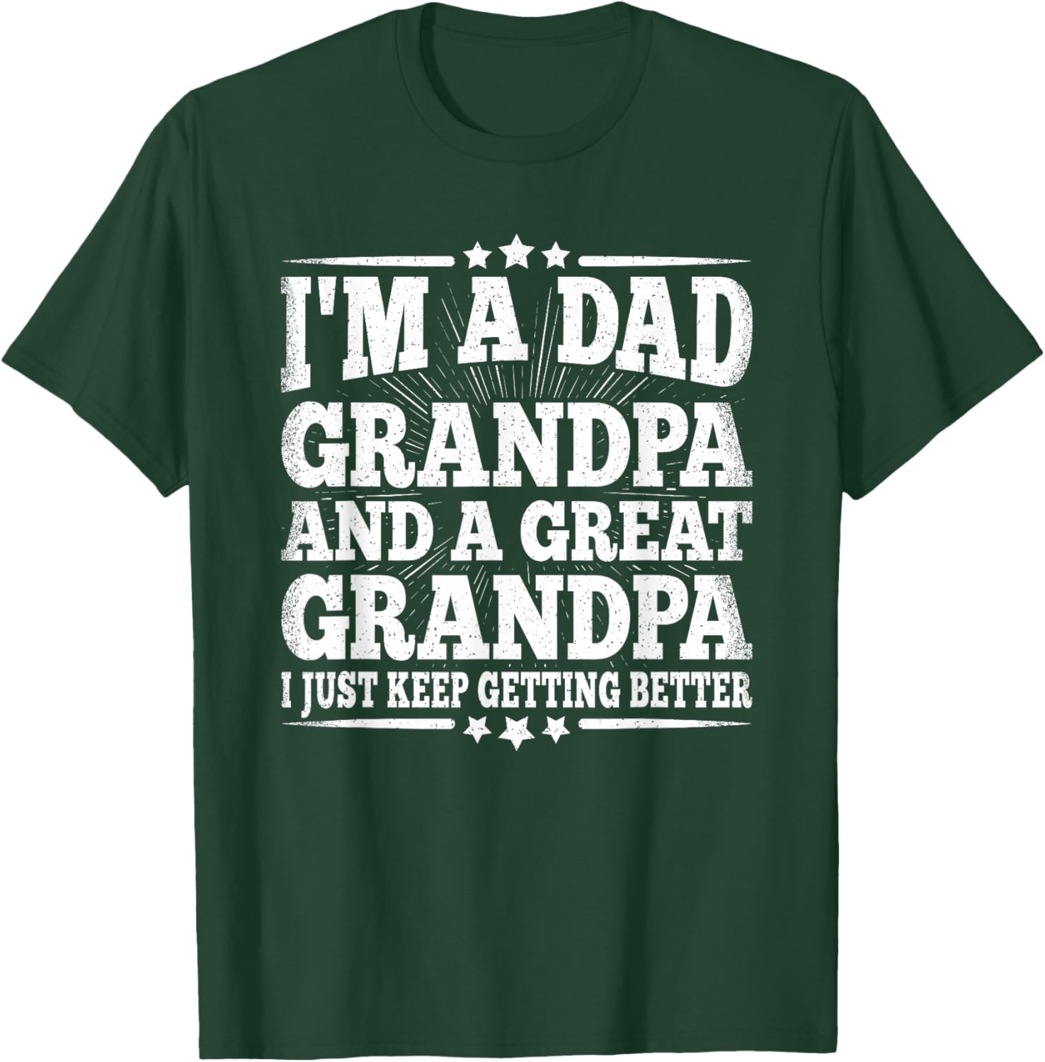 Dad Grandpa Great Grandpa Grandfather Fathers Day Men T-Shirt - T-Shirt | Forest