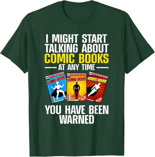 Comic Books Art Women Comic Book Collector Comics T-Shirt - T-Shirt | Forest