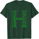 Green H is for Hustle Kelly Green Color Graphic T-Shirt - T-Shirt | Forest