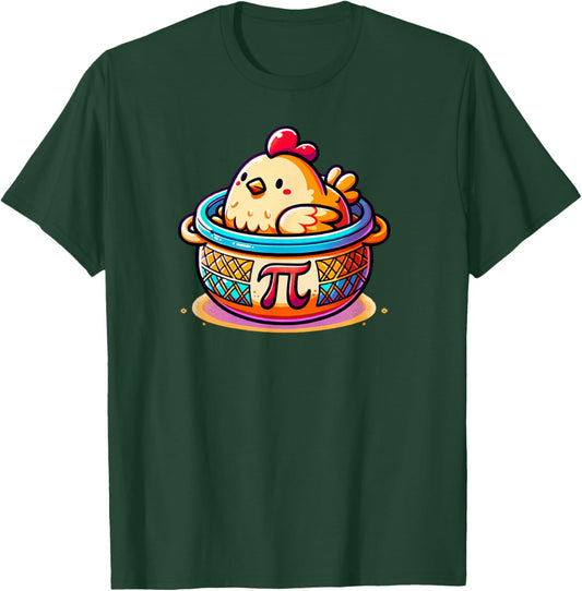 Chicken Pot Pie Funny Pi Day Math T-Shirt - T-Shirt | Forest