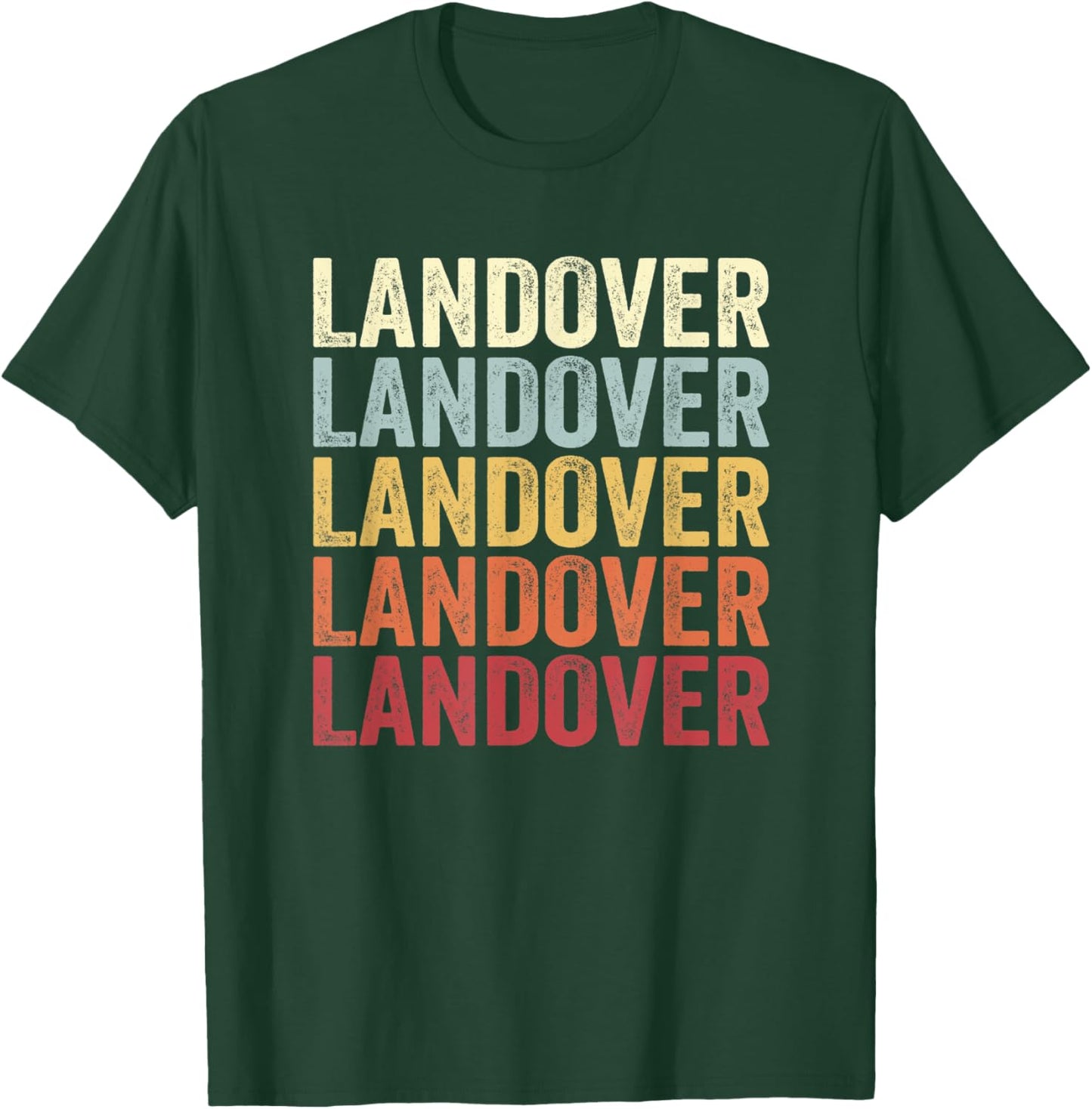 Landover Maryland Landover MD Retro Vintage Text T-Shirt - T-Shirt | Forest