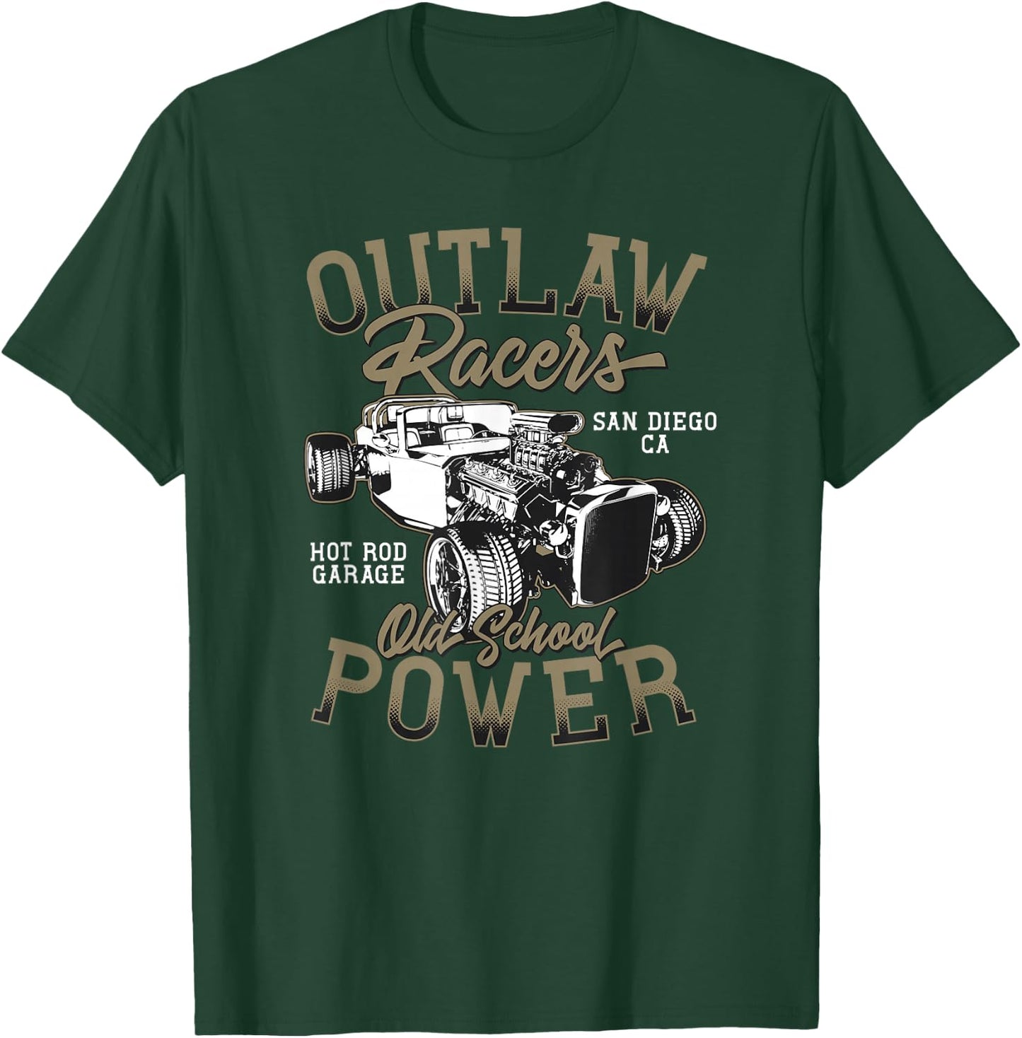 Vintage Hot Rod Classic Cars Speed and Power Racers T-Shirt - T-Shirt | Forest