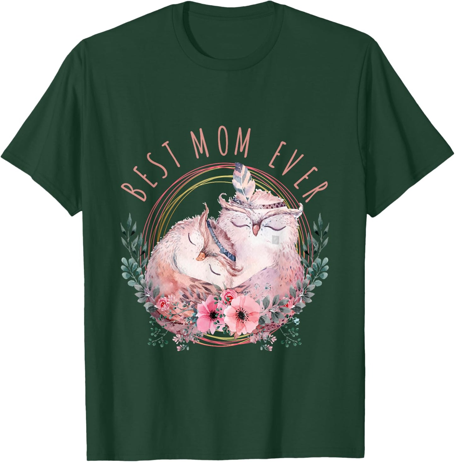 Mama Owl Shirt, Cute Owl, Mothers Day, best mom ever T-Shirt - T-Shirt | Forest