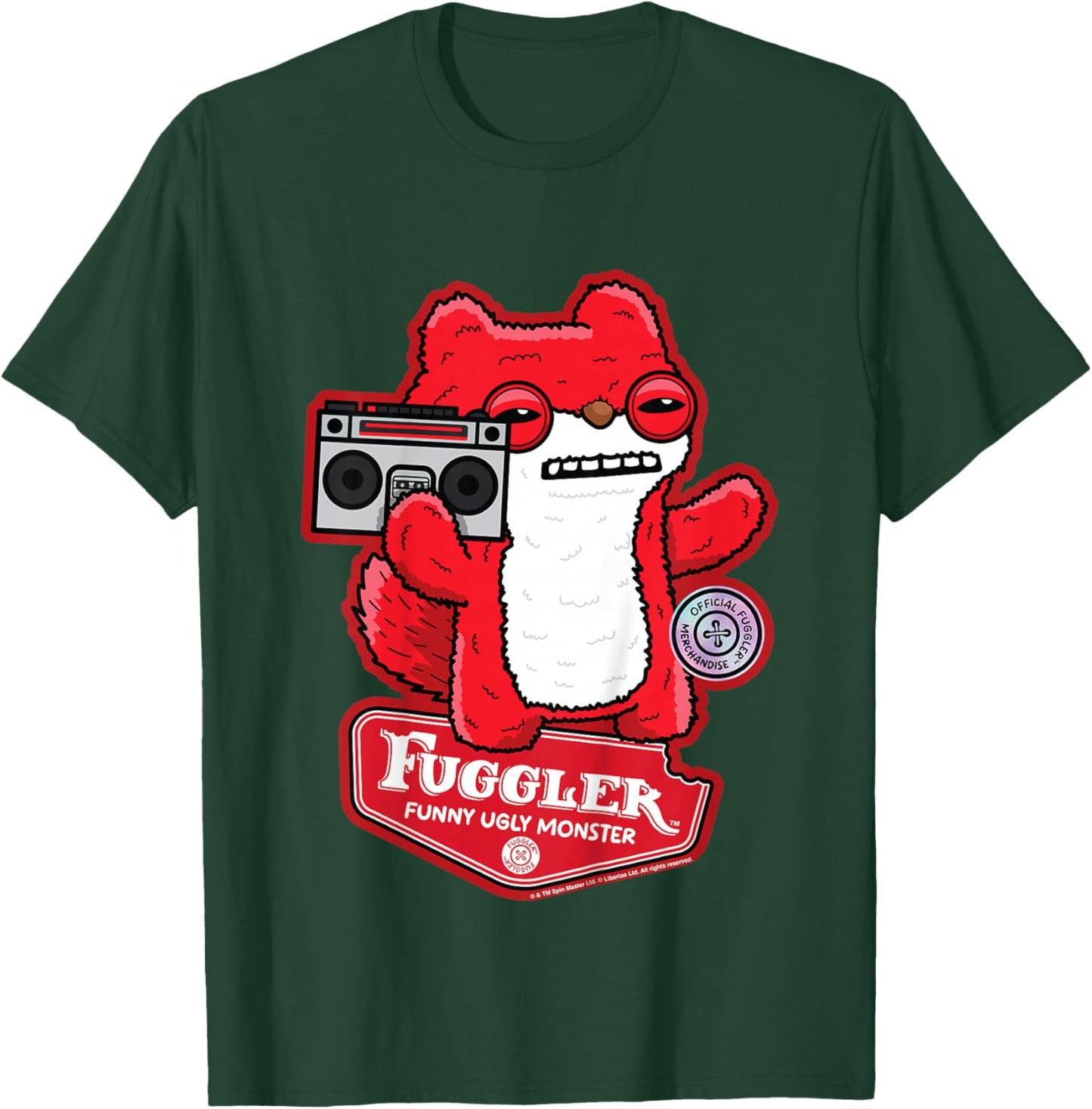 Kids Fuggler Boombox Sketchy Squirrel Kids T-Shirt - T-Shirt | Forest