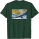 Funny Retro Vintage Surfing A Wave Black Dachshund Lover T-Shirt - T-Shirt | Forest
