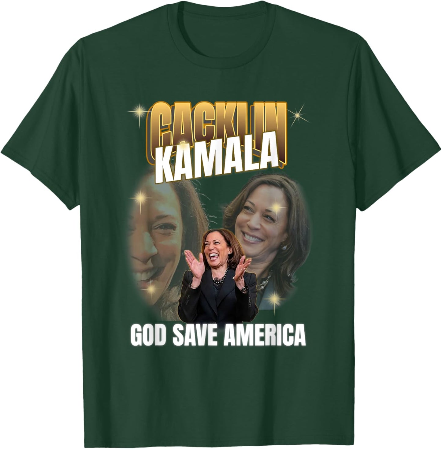 Funny Anti Laughing Kamala Harris Election T-Shirt - T-Shirt | Forest