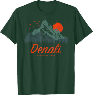 Retro Denali National Park US Vintage Denali T-Shirt - T-Shirt | Forest