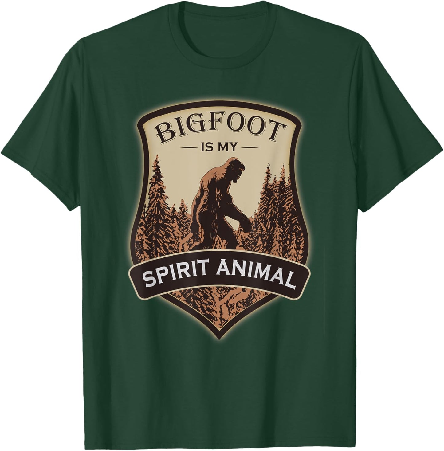 Bigfoot Is My Spirit Animal T-Shirt - T-Shirt | Forest