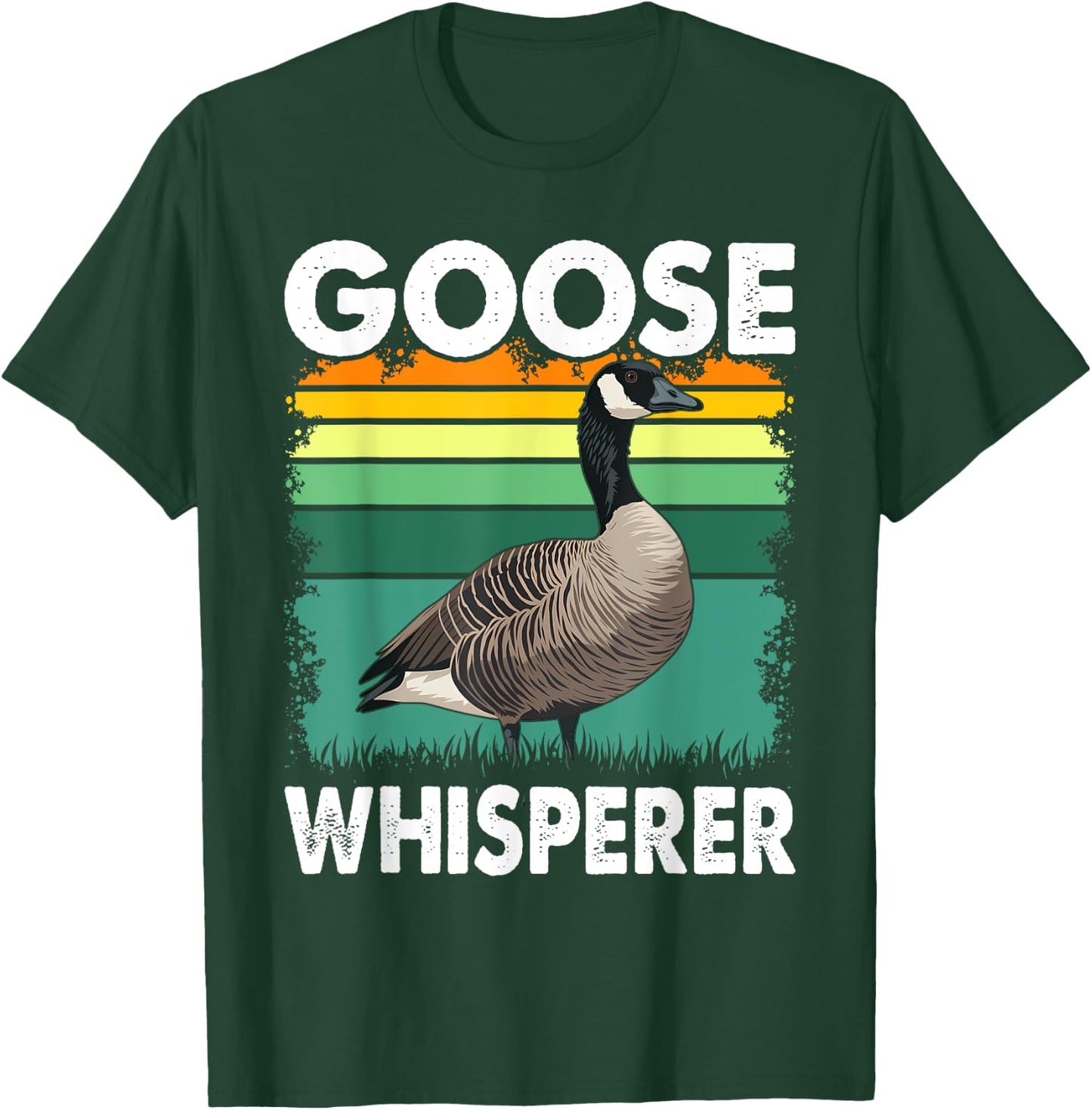 Canadian Goose Whisperer Funny Cute Bird Hunter Animal T-Shirt - T-Shirt | Forest
