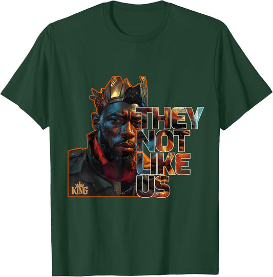 They Not Like Us Black African American Man T-Shirt - T-Shirt | Forest