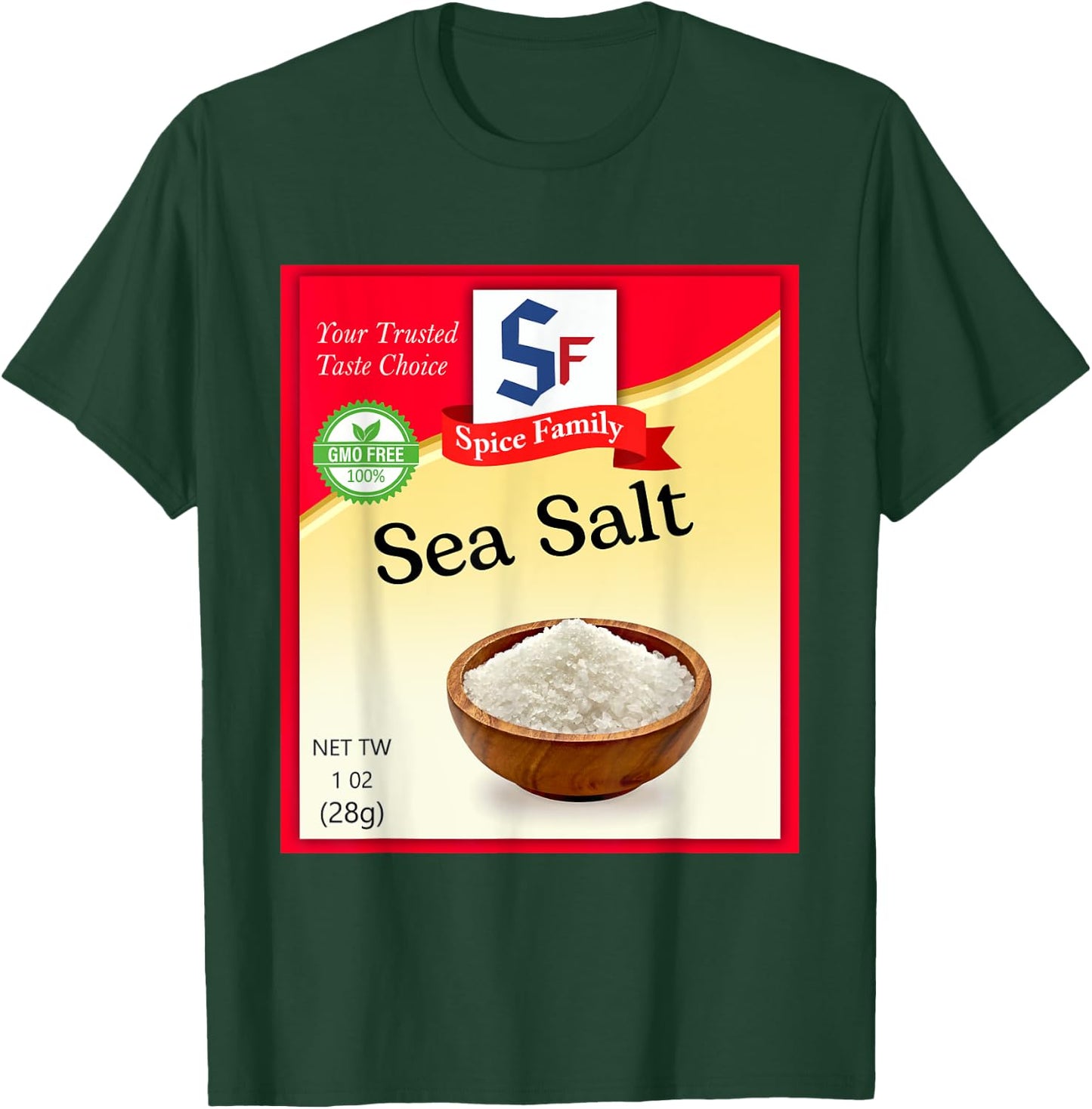 Sea Salt Condiment Costume Holiday Spice Costumes T-Shirt - T-Shirt | Forest
