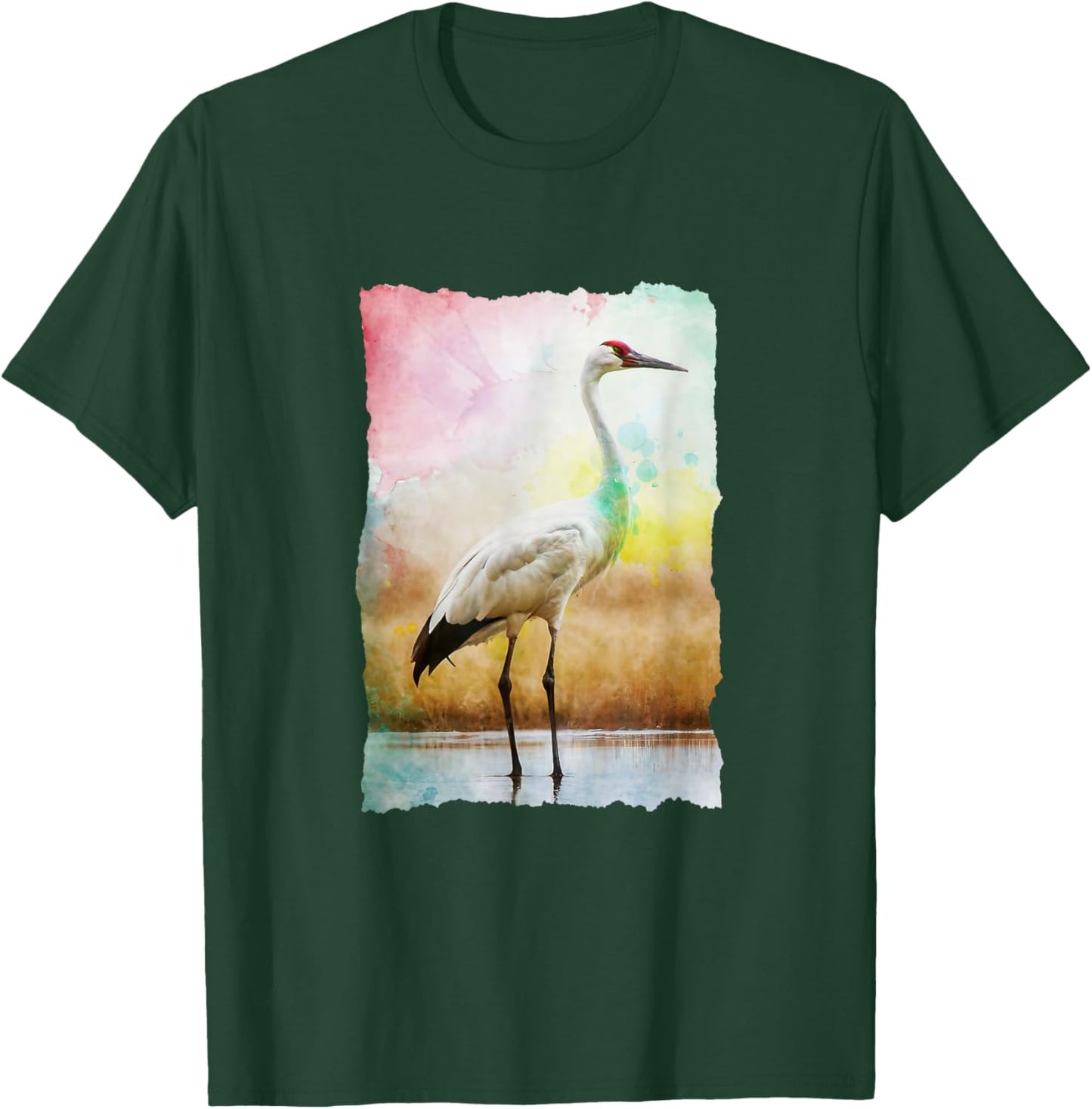 Whooping Crane Season: Bird Watchers Nature Photographer T-Shirt - T-Shirt | Forest