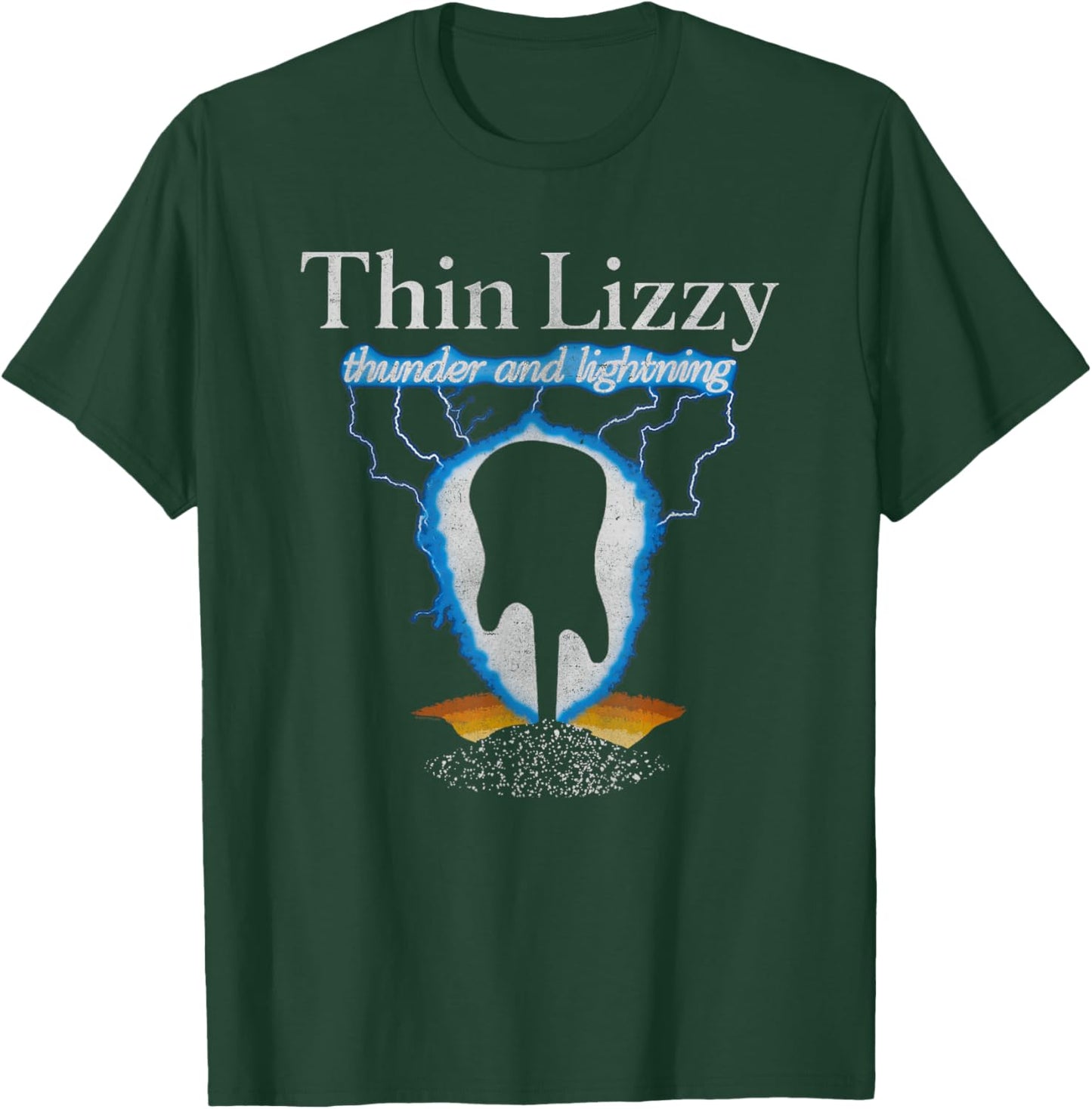 Thin Lizzy – Thunder & Lightning Guitar T-Shirt - T-Shirt | Forest