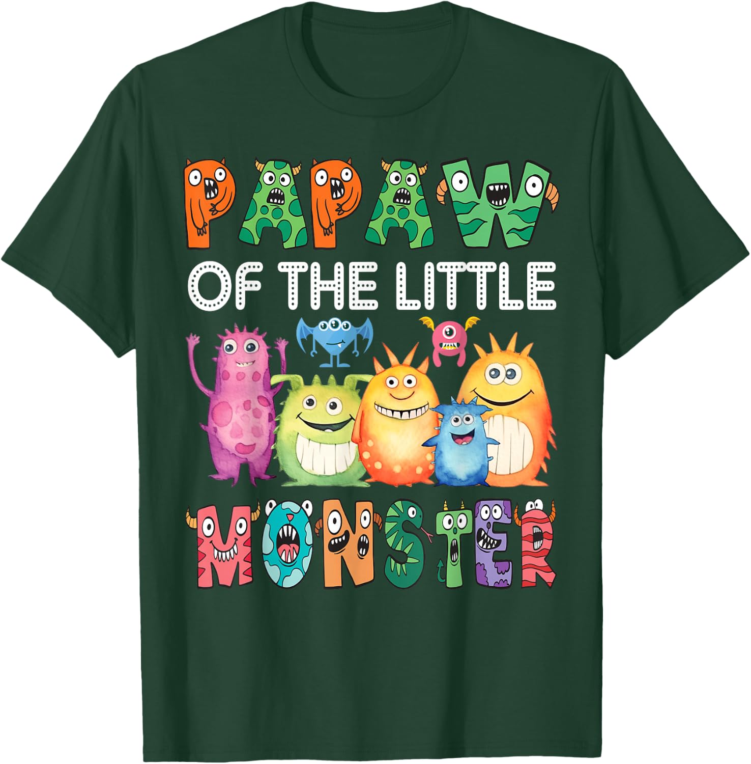 Papaw Of The Little Monster Kids 1St Birthday Party T-Shirt - T-Shirt | Forest