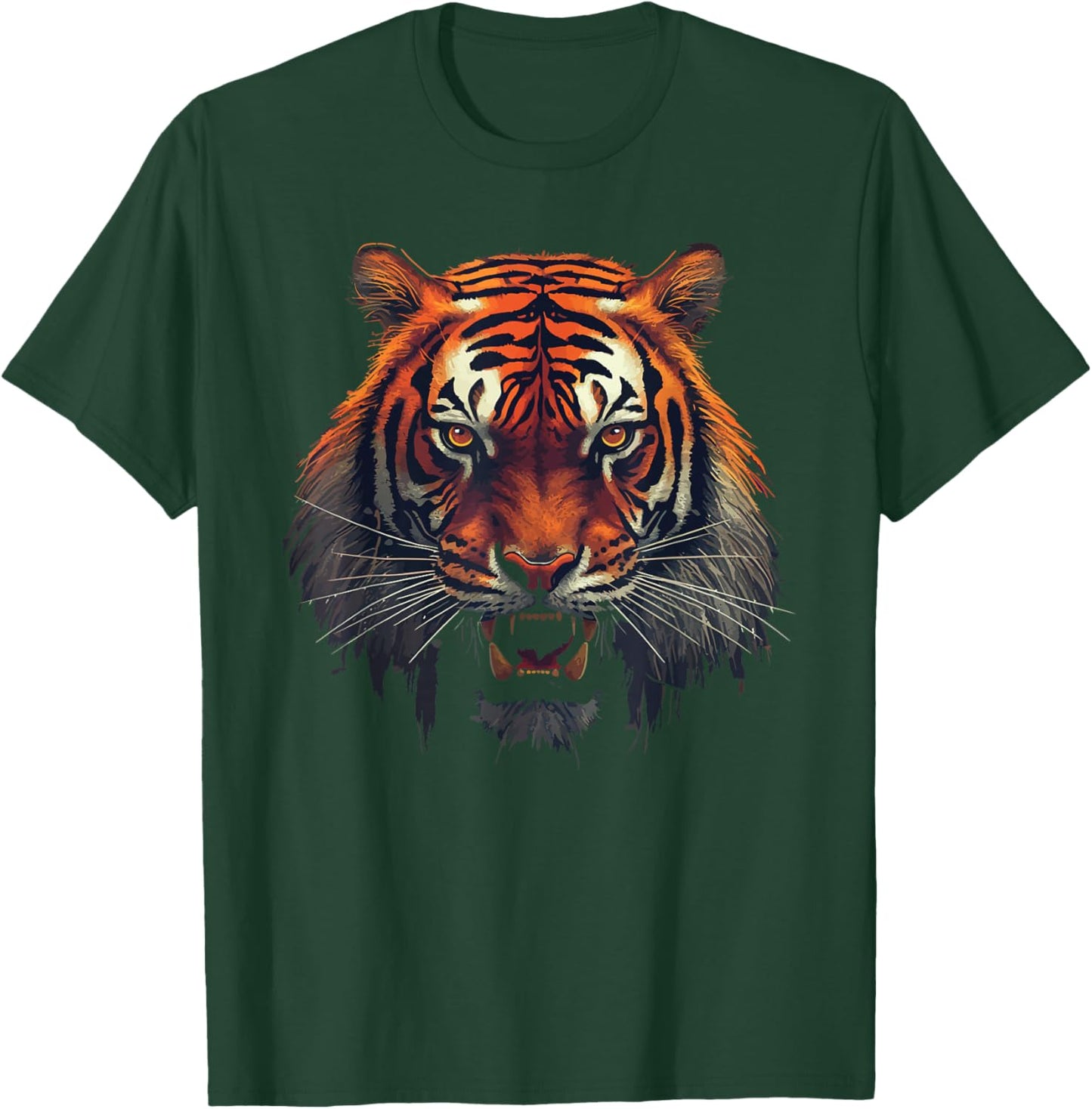 Tiger roar head for lovers face tigers Eyes Animal Wildlife T-Shirt - T-Shirt | Forest