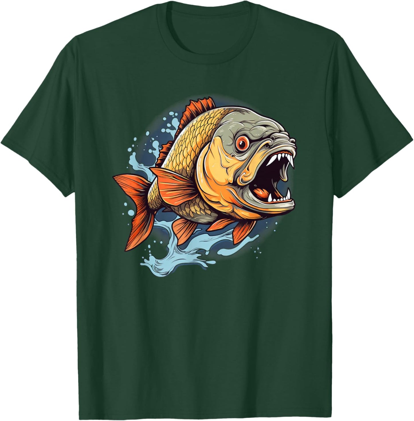 Cool Piranha Lake and Fish Monster Lovers T-Shirt - T-Shirt | Forest