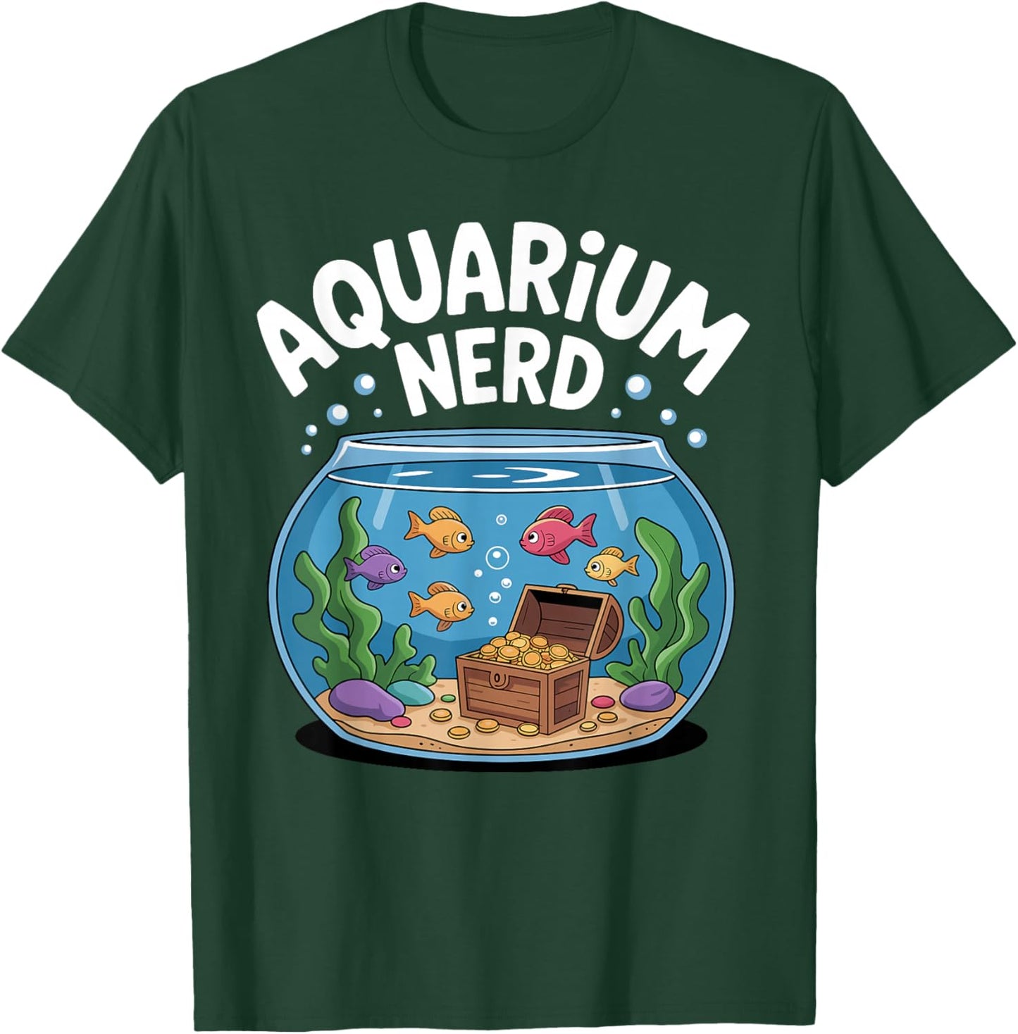 Best Aquarium Art Women Fish Tank Aquarium Lover T-Shirt - T-Shirt | Forest
