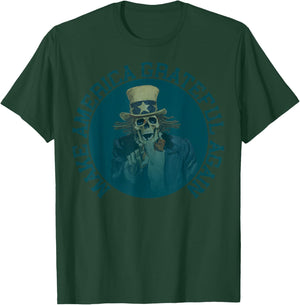Retro Make America Grateful Again Vintage Shirt Uncle Sam T-Shirt - T-Shirt | Forest