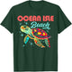 Ocean Isle Beach NC Artistic Sea Turtle Retro T-Shirt - T-Shirt | Forest
