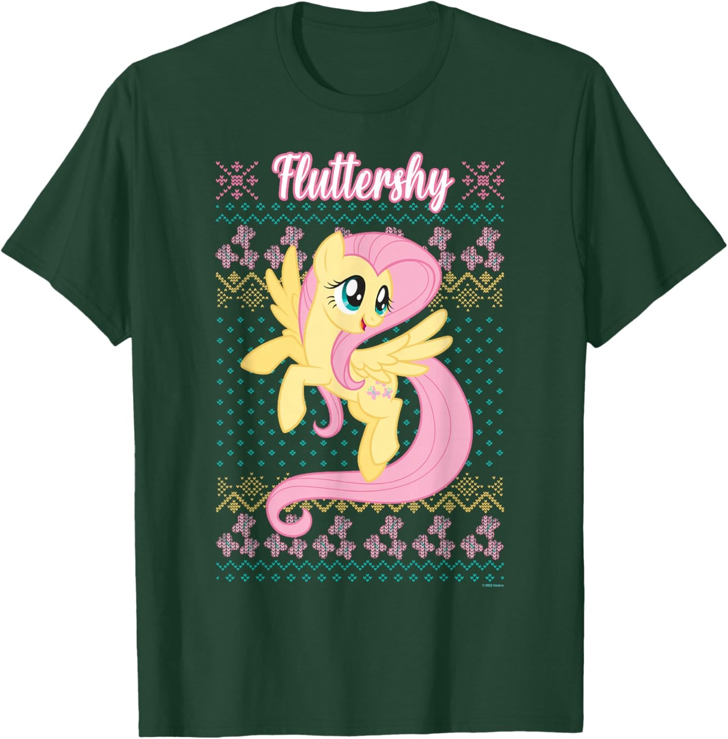 My Little Pony Fluttershy Christmas Ugly Sweater T-Shirt - T-Shirt | Forest