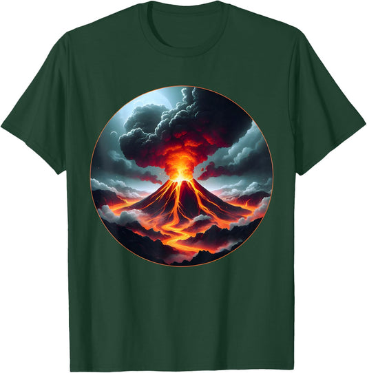 Cool erupting volcano Outfit for boys and girls T-Shirt - T-Shirt | Forest