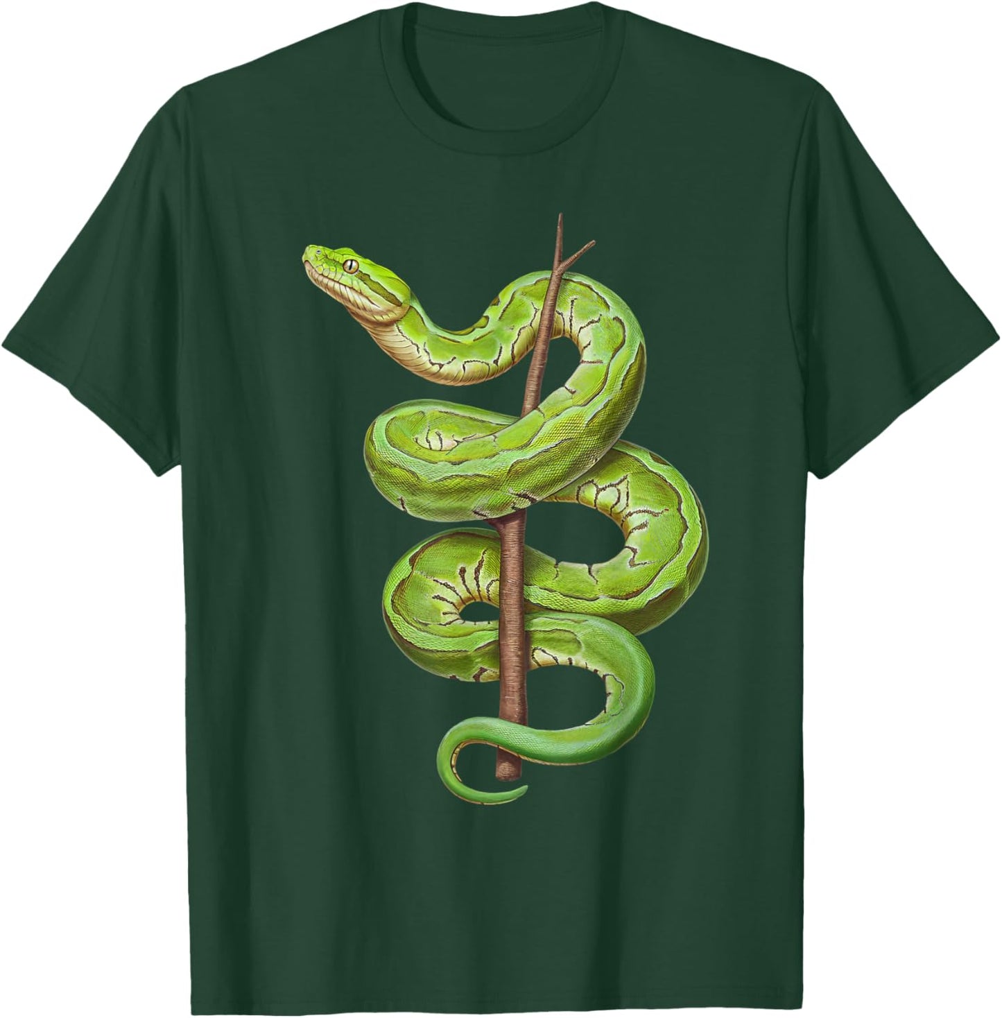 Green Tree Python Owner Reptiles for Snake Lover T-Shirt - T-Shirt | Forest