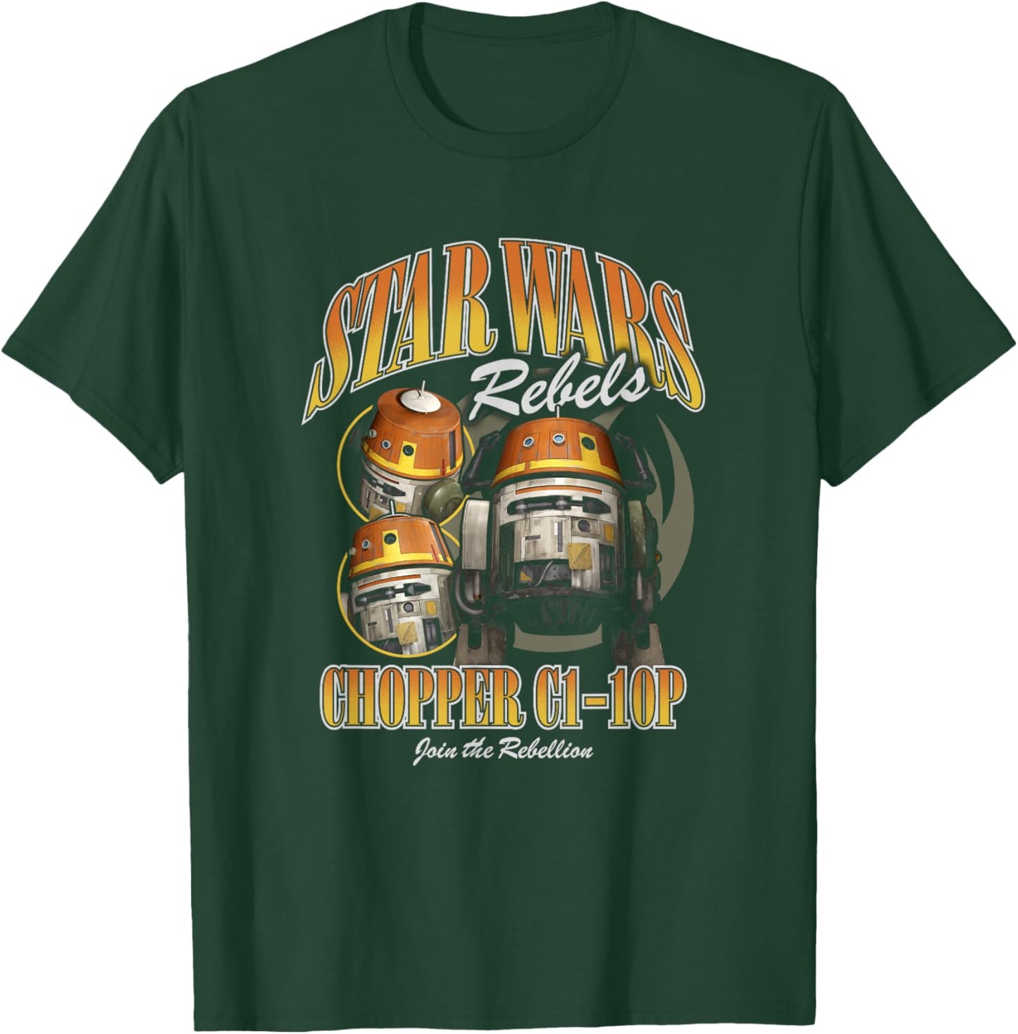 Star Wars Rebels Chopper C1-10P Join The Rebellion Poster T-Shirt - T-Shirt | Forest