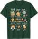 God Says I Am 100 Days Of School Christ Bible Saying Graphic T-Shirt - T-Shirt | Forest
