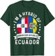 Dominican Republic Flag Ecuador Grown Ecuadorian Flag T-Shirt - T-Shirt | Forest