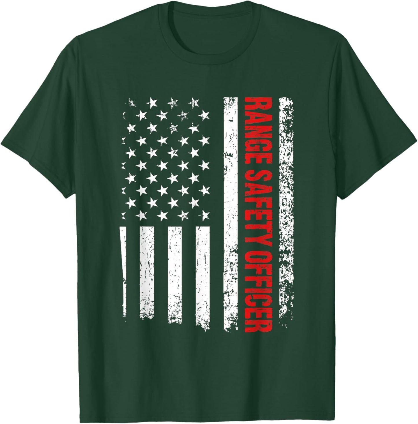 American Firearms Instructor Gun Range Safety Officer T-Shirt - T-Shirt | Forest