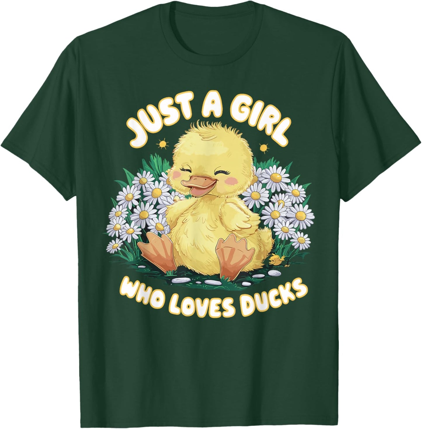 Just a Girl Who Loves Ducks Cute Duck T-Shirt - T-Shirt | Forest