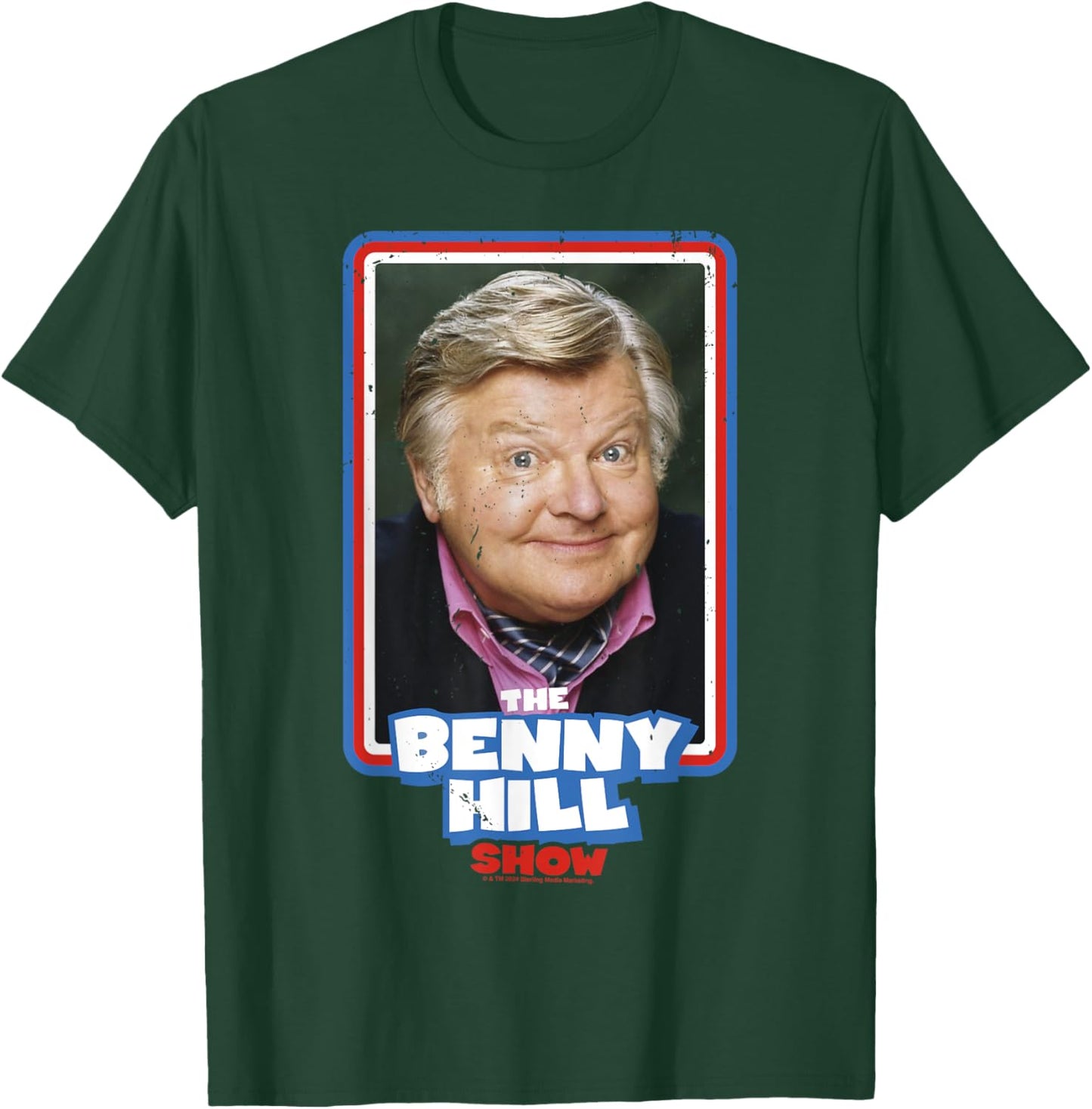 Benny Hill Show Smile Retro Distressed T-Shirt - T-Shirt | Forest
