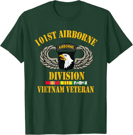 101st Airborne Division Vietnam Veteran , Veterans Day T-Shirt - T-Shirt | Forest